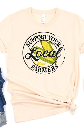 Corn - Support Local Famers Graphic Tee Ocean and 7th