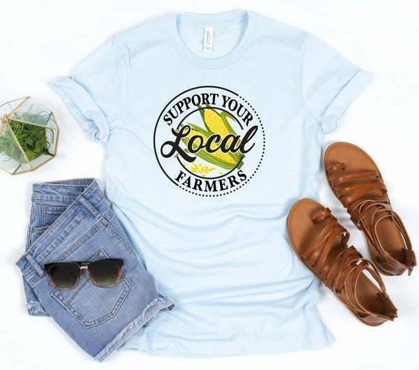 Corn - Support Local Famers Graphic Tee Ocean and 7th