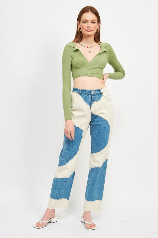 LONG SLEEVE CROPPED TOP Emory Park
