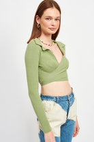 LONG SLEEVE CROPPED TOP Emory Park