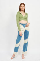 LONG SLEEVE CROPPED TOP Emory Park