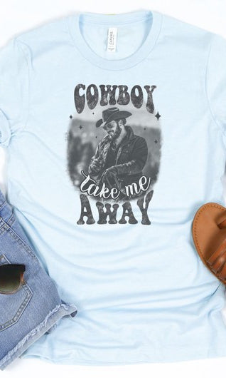 Cowboy Take Me Away Rip Wheeler Tee Ocean and 7th