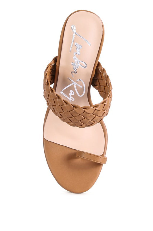 HIGH PERKS WOVEN STRAP TOE RING SANDALS Rag Company