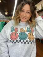 Be Kind Smiley Sweatshirt Ask Apparel