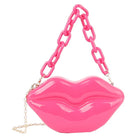 Acrylic Hard Case Lips Clutch Crossbody Bag Fashion World