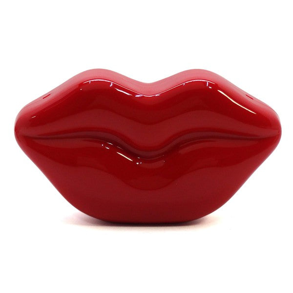 Acrylic Hard Case Lips Clutch Crossbody Bag Fashion World