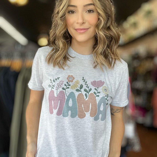 Mama Floral Tee Ask Apparel