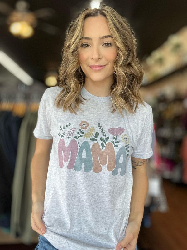 Mama Floral Tee Ask Apparel