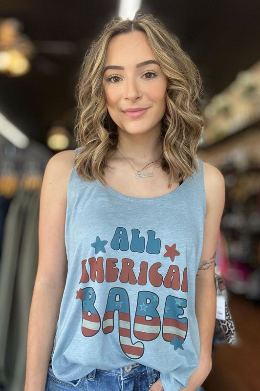 All American Babe Tank Ask Apparel