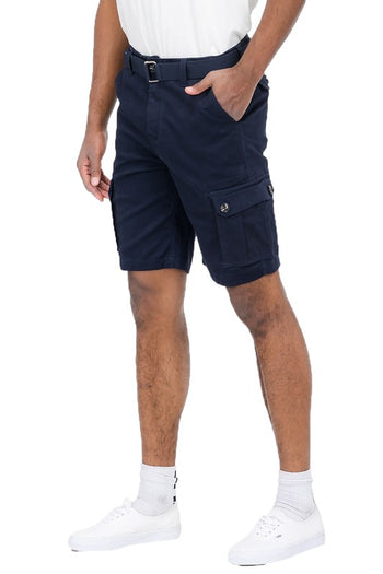 Weiv Mens Belted Cargo Shorts with Belt WEIV