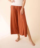 BAMBOO ANKLE LENGTH SLIT PANTS Fabina