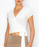 BAMBOO WRAP CROP CAM SLV Fabina