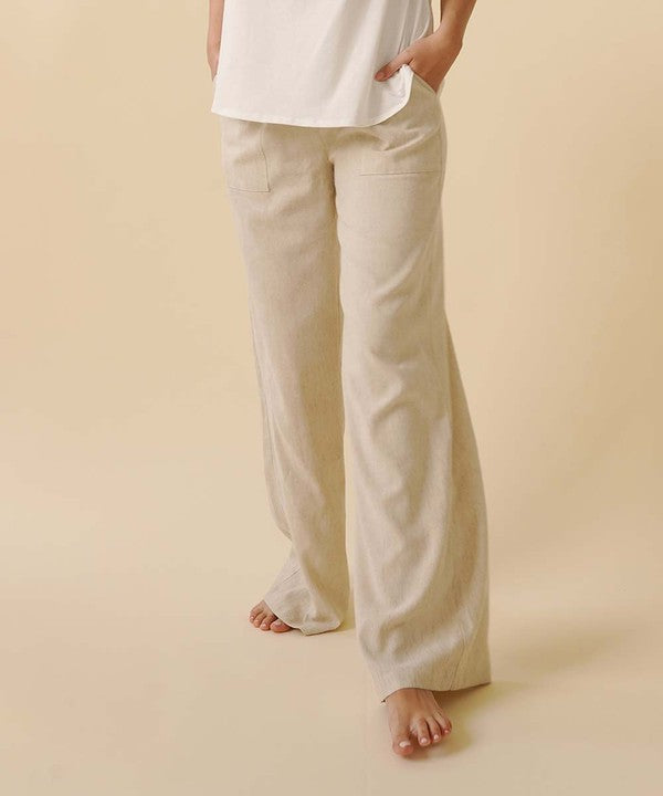 BAMBOO COTTON LINEN PANTS Fabina