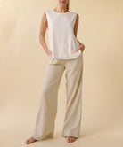 BAMBOO COTTON LINEN PANTS Fabina