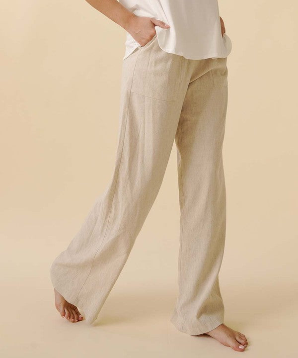 BAMBOO COTTON LINEN PANTS Fabina