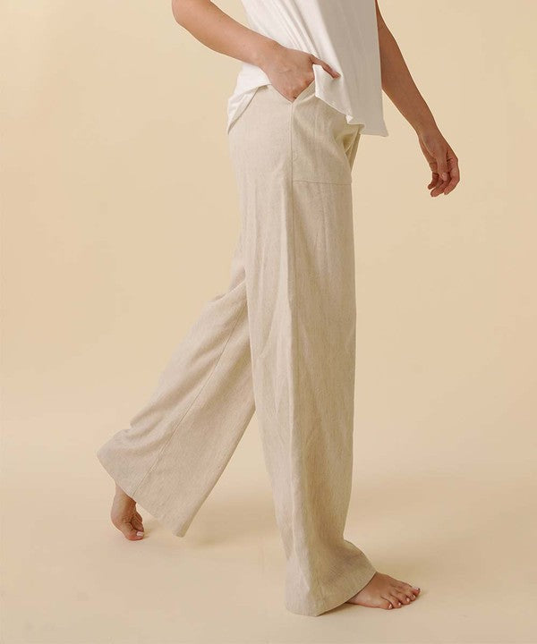 BAMBOO COTTON LINEN PANTS Fabina