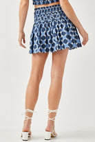 Polka Dot Printed Ruffled Skorts Mustard Seed