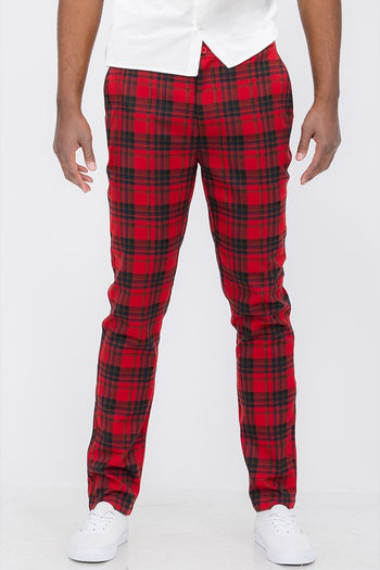 Weiv Mens Plaid Trouser Pants WEIV