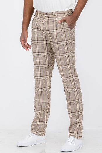 Weiv Mens Plaid Trouser Pants WEIV