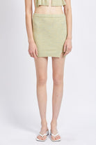 ASYMMETRICAL BUTTON UP MINI SKIRT Emory Park