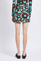 FLORAL PRINT MIN SKIRT WITH SLIT Emory Park