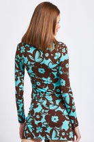 PRINTED LONG SLEEVE DUAL ZIP TOP Emory Park