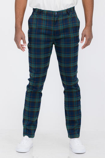 Weiv Mens Plaid Trouser Pants WEIV