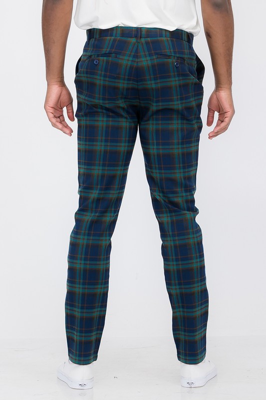 Weiv Mens Plaid Trouser Pants WEIV