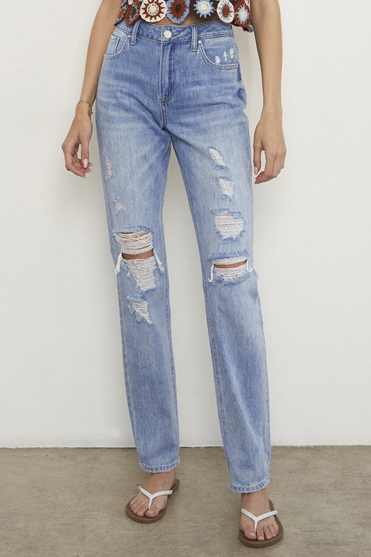 HIGH RISE STRAIGHT JEANS Insane Gene