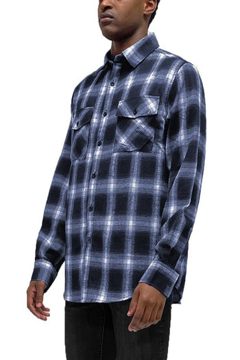 FULL PLAID CHECKERED FLANNEL LONG SLEEVE WEIV