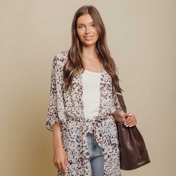 Cheetah Kimono ClaudiaG Apparel