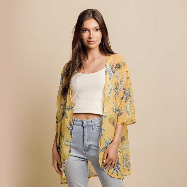 Tropical Kimono ClaudiaG Apparel