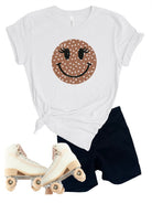 Happy Stars Smiley Face Softstyle Tee Ocean and 7th