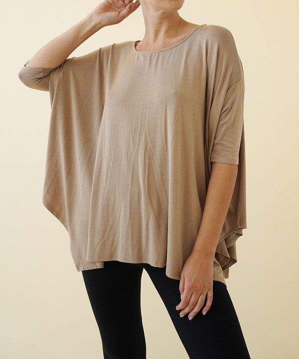 Bamboo Poncho Tunic Fabina