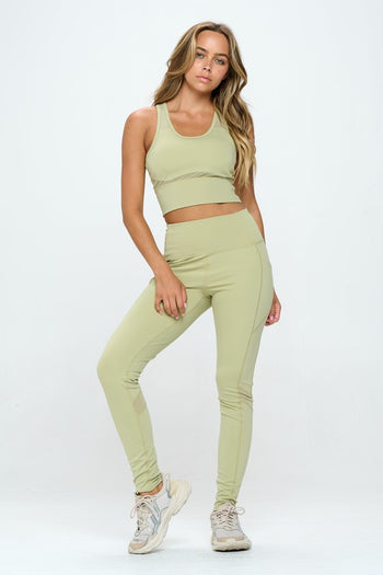 Women's Two Piece Activewear Set Cut Out Detail OTOS Active