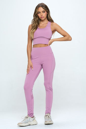 Women's Two Piece Activewear Set Cut Out Detail OTOS Active