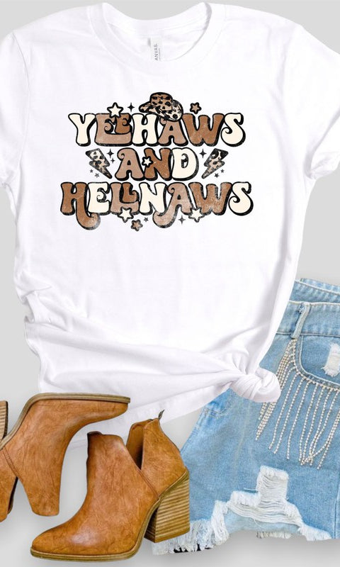 Yeehaws and Hellnaws Graphic Tee Ocean and 7th