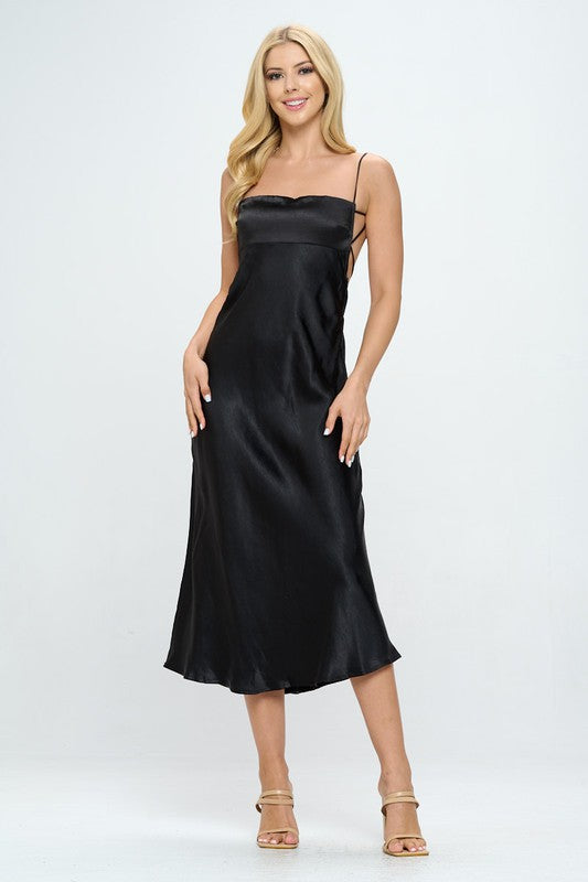 Satin Cami Midi Dress One and Only Collective Inc