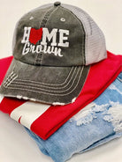 Cursive Font Home Grown Ohio Trucker Hat Ocean and 7th