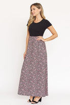 Short Sleeve Floral Maxi Dress EG fashion