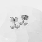 Mini Crystal Lotus Studs HONEYCAT Jewelry