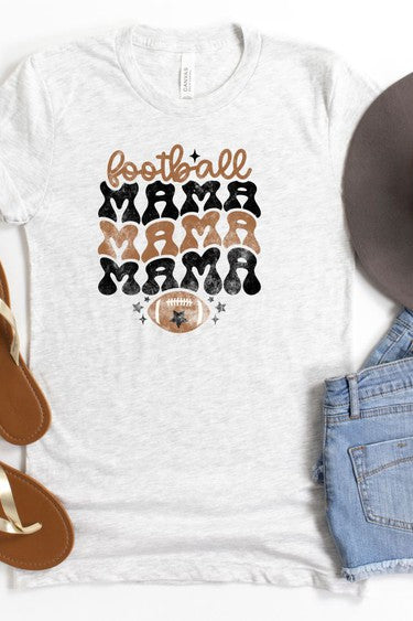 Football Mama Softstyle Tee Ocean and 7th