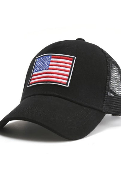 American Flag Unisex Trucker Hat Jupiter Gear