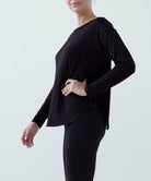 BAMBOO DOLMAN LONG SLEEVE TOP Fabina