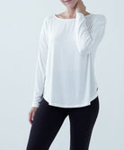 BAMBOO DOLMAN LONG SLEEVE TOP Fabina