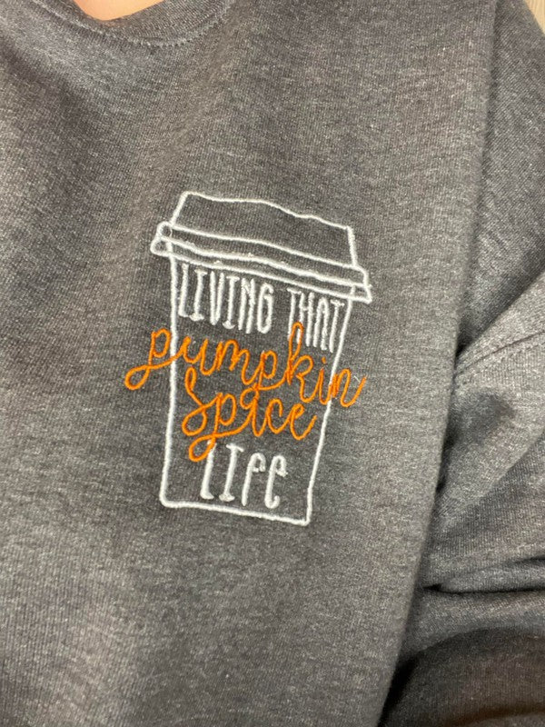 Pumpkin Spice Life Sweatshirt Ask Apparel