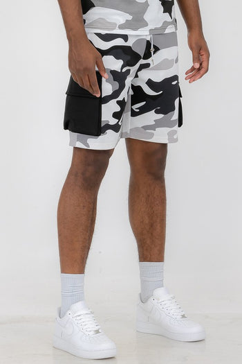 Weiv Mens Full Camo Sweat Shorts WEIV