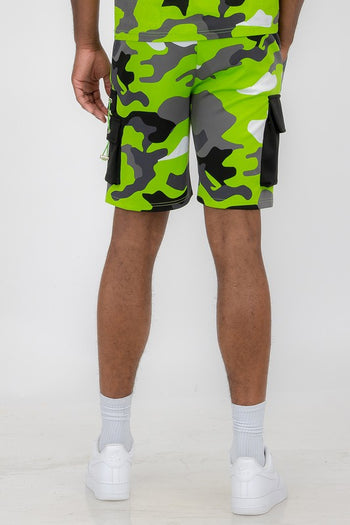 Weiv Mens Full Camo Sweat Shorts WEIV