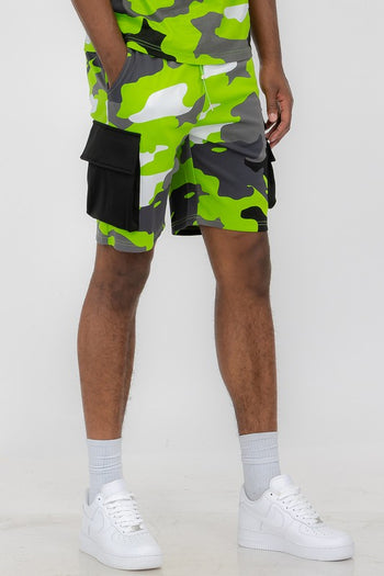 Weiv Mens Full Camo Sweat Shorts WEIV