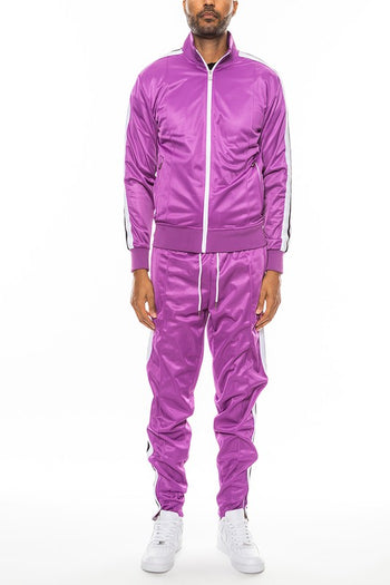 Striped Tape Front Pleat Track Suit WEIV